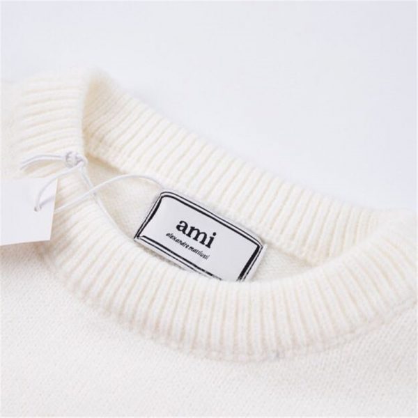 Amiri Loving Heart A Embroidered Sweater In White - Image 8