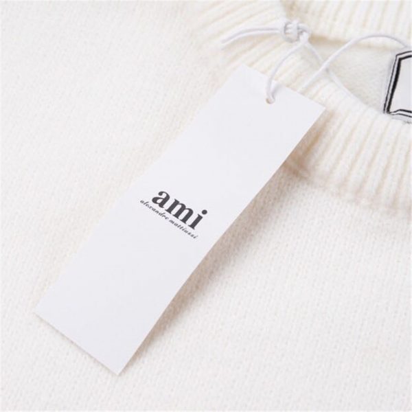 Amiri Loving Heart A Embroidered Sweater In White - Image 9
