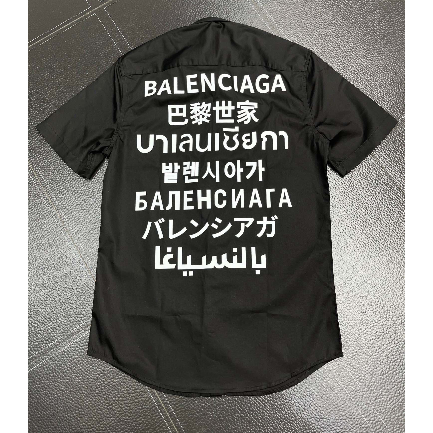 Balenciaga Multi Language Logo Oversized Tshirt S in White for Men  Lyst