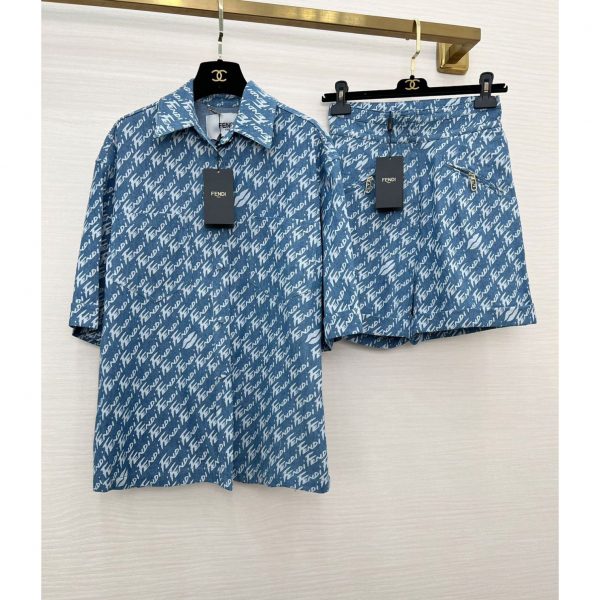 Fendi Logo Print T-Shirt  Tracksuit
