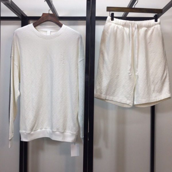 Chrome Heart Obscured Jacquard Hoodie & Shorts Suit