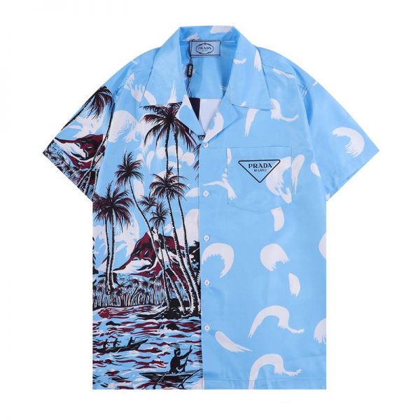 Prada Double Match Silk Shirt