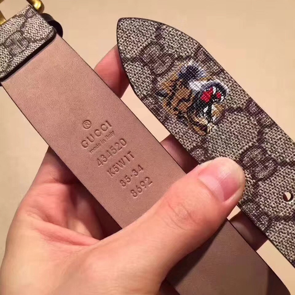 Balenciaga x Gucci x North Face Gucci GG Supreme Canvas Tiger Print Belt outlet Nike Dior Jordan 1 Alexander McQueen